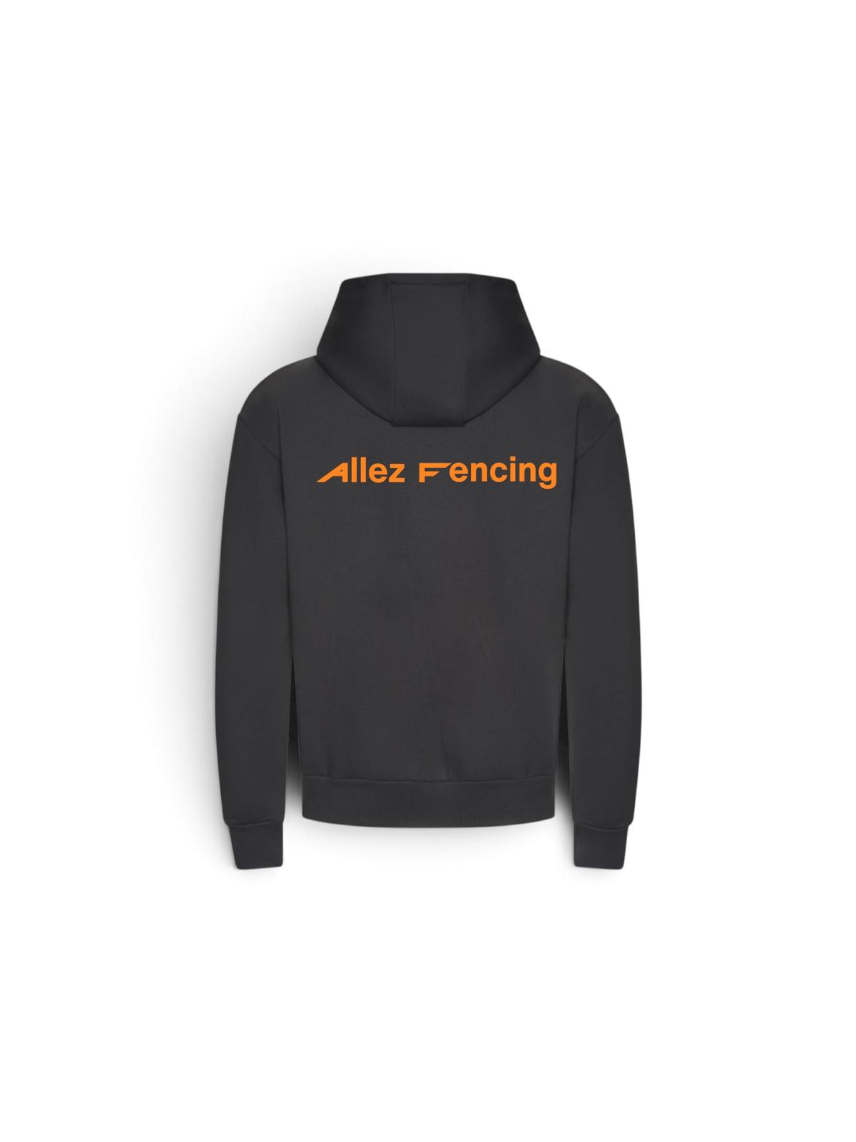 Junior Chunky Hoodie, Charcoal | AF (rear)