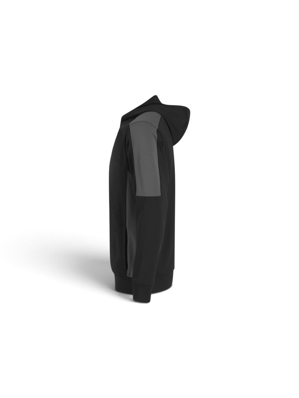 Junior Team Hoodie, Black and Grey | AF (side view)