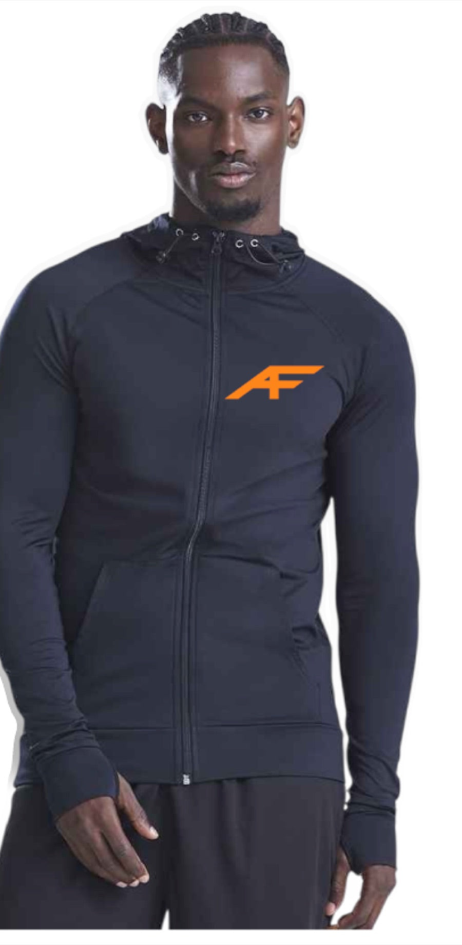 Adult Full Zip Performance Top | AF (model, depiction)